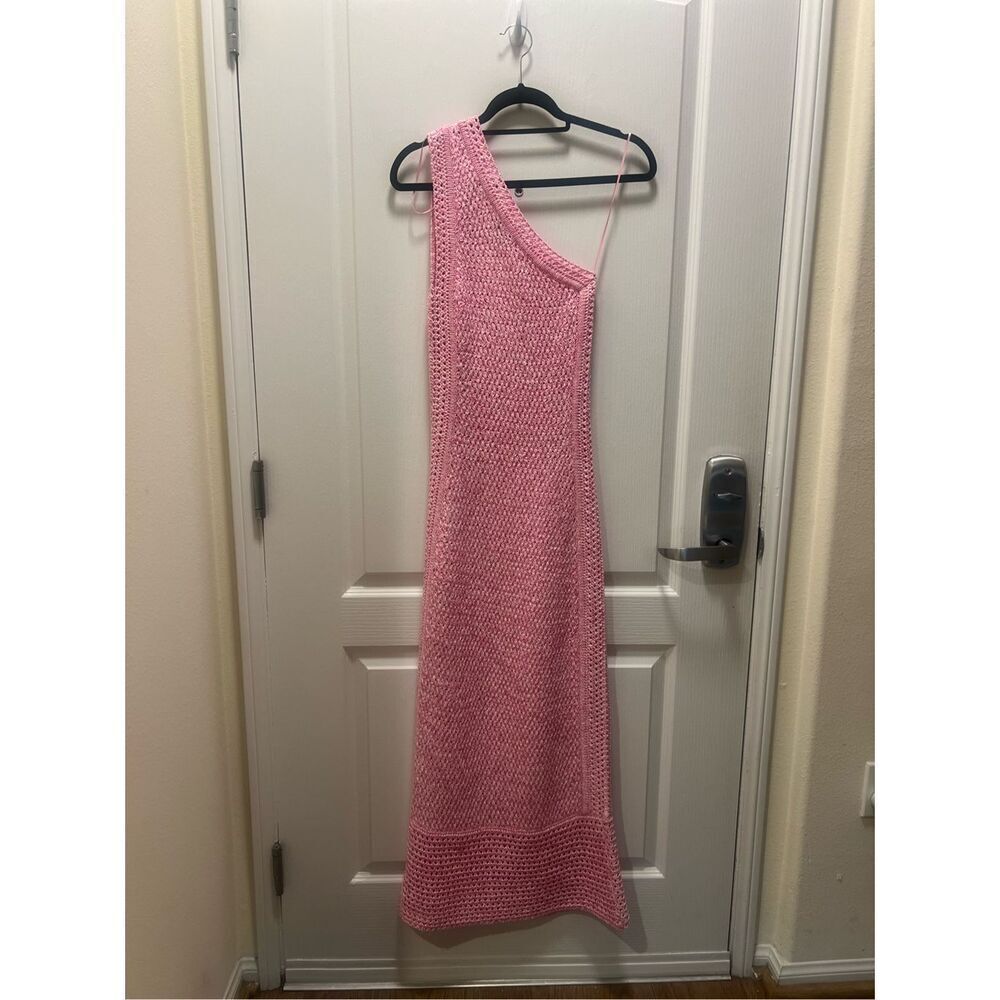 Significant Other Una Midi Dress Fuchsia Pink Crochet Dress beach Size 4 NWT$350 - Picture 5 of 7